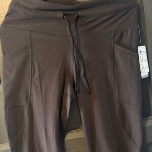 Apana Yoga Black Drawstring Legging